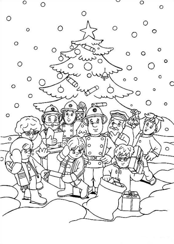 Kids-n-fun.com | Coloring page Fireman Sam Fireman Sam